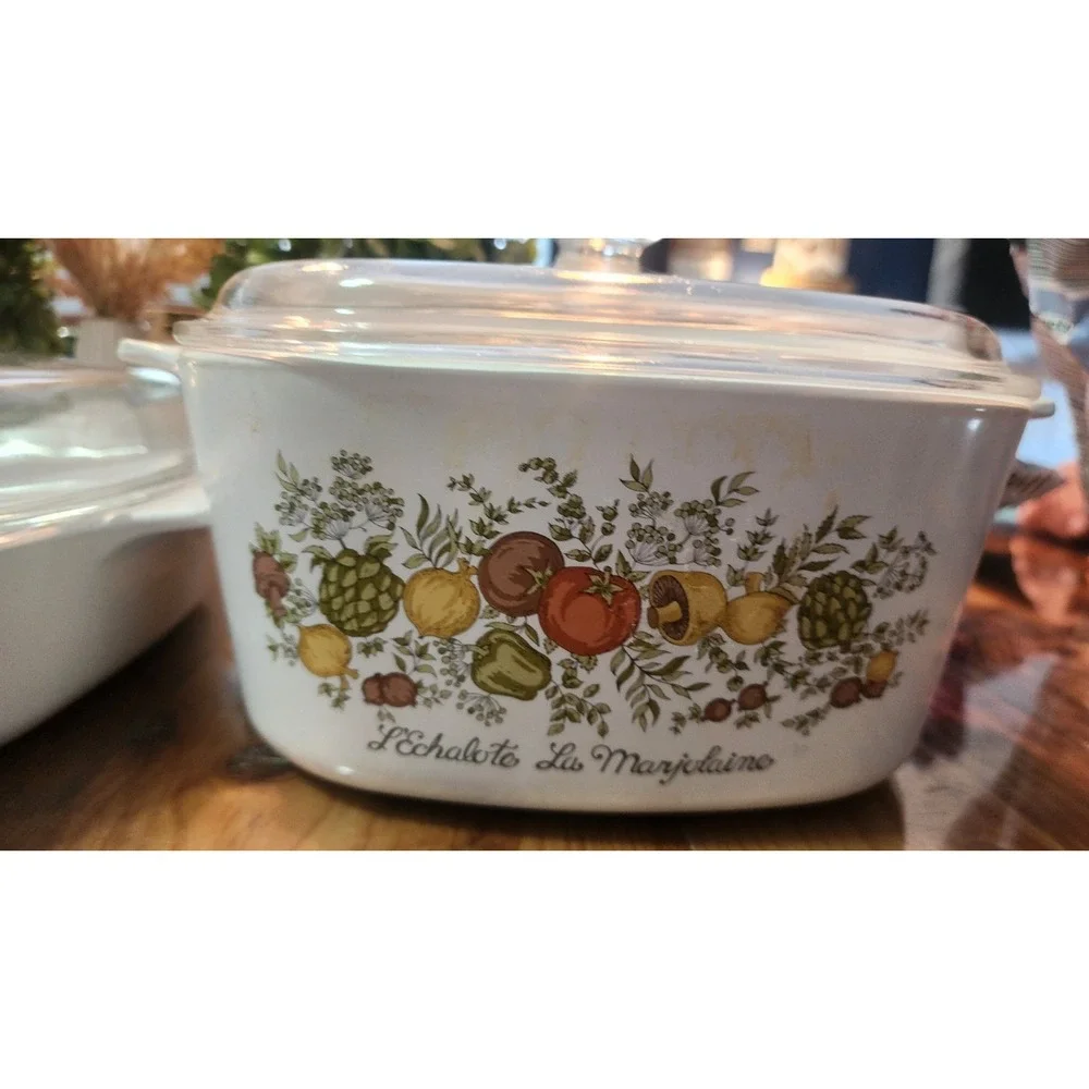 CorningWare L'Echalote La Marjolaine Casserole Set Cottagecore Grandmacore‎